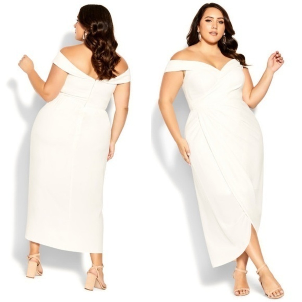 City Chic ripple love dress